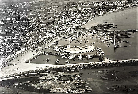 Vue aérienne du port