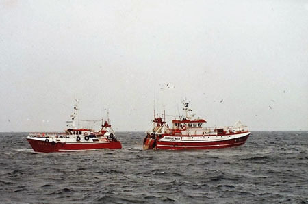 Le Pequenito et le Président Busta en pêche en bœuf