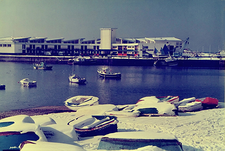 Le port sous la neige