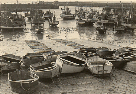 Le port à marée basse