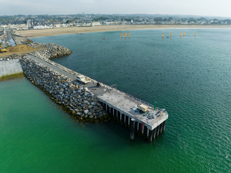 Travaux d'agrandissement du port