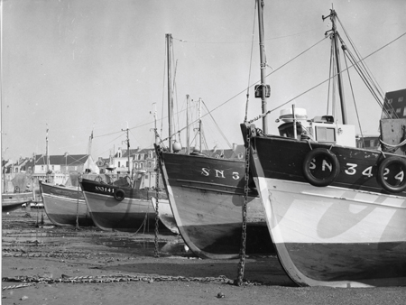 Le port à marée basse