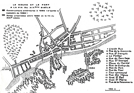 Plan du port en 1930