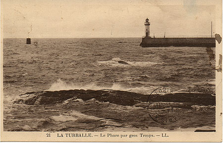 Le phare par gros temps