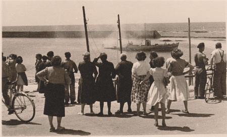 Bateau Alcyon incendié