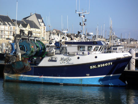Mylio au ponton du port