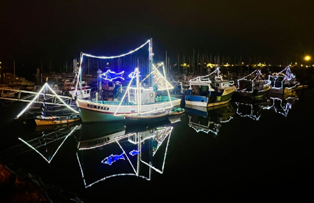 Le port à Noël