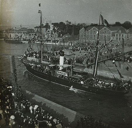 Le grand sas, inauguration du port à Saint-Nazaire