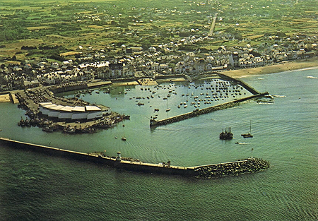 Vue arérienne du port