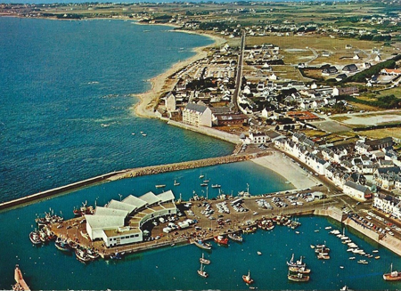 Vue arérienne du port des années 70