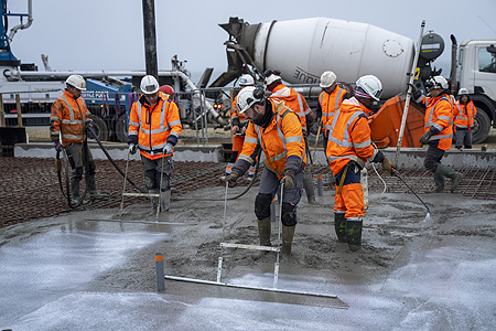Travaux d'agrandissement du port
