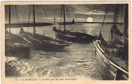 Le port par un jour de tempête