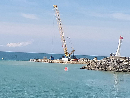 Agrandissement du port