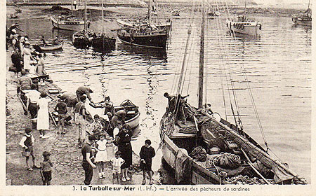 Arrivée des pêcheurs de sardines