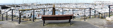 Le port de plaisance en panoramique