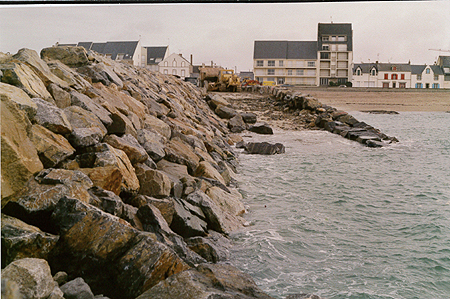 Travaux de creusement du port