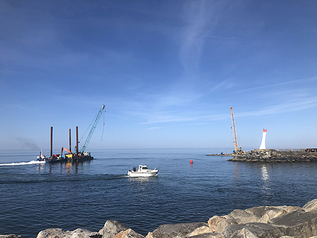 Agrandissement du port