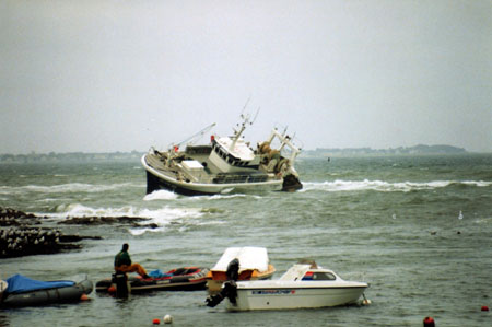 Les Casquets échoué