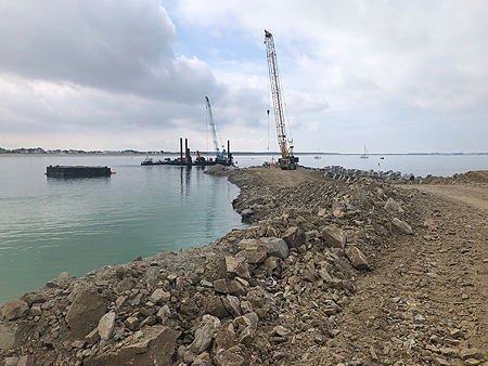 Agrandissement du port