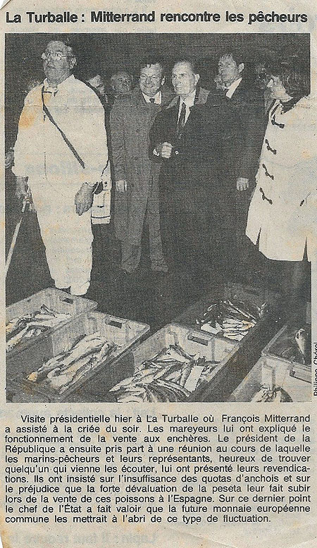Visite de François Mitterand