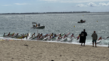 Compétition sur la plage des bretons