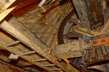 Les engrenages du moulin de Kerbroué