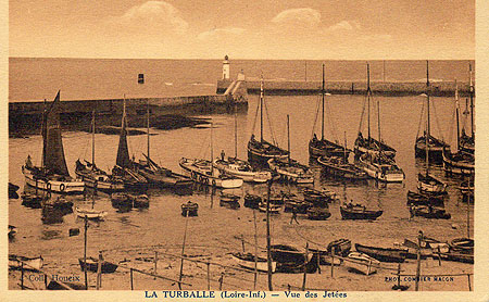 Vue plongeante sur les jetées