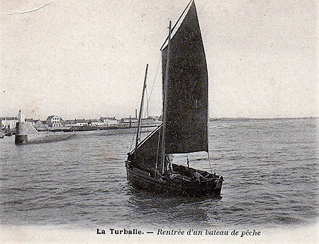 Rentrée d'une chaloupe de pêche
