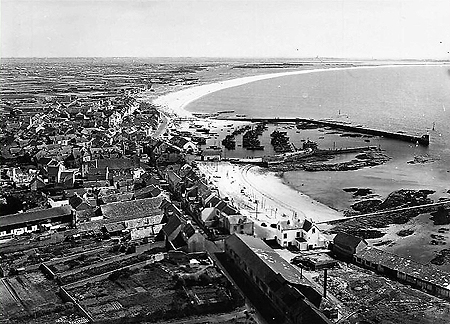 Vue aérienne du port