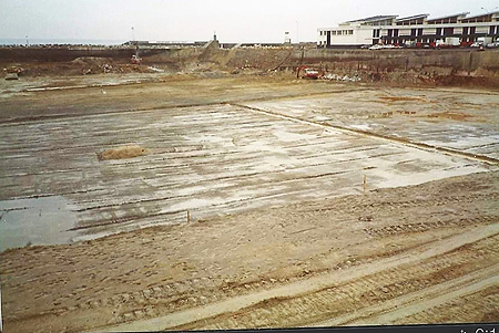 Creusement du port en 1988-1989