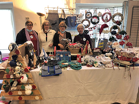 Les produits des cousettes au marche de Noël de Pen-Bron