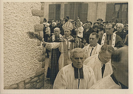 La Chapelle Sainte-Anne en construction
