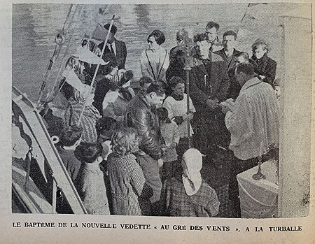 Annonce du baptême du Au Gré des Vents