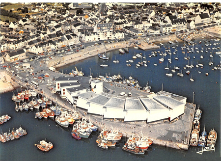 Vue aérienne du port des années 80