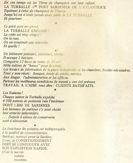 Article sur la nouvelle criée