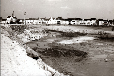 Travaux du port 1980