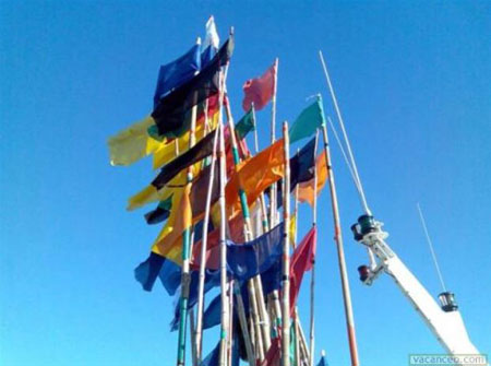 Pavillons de flotteurs de casiers