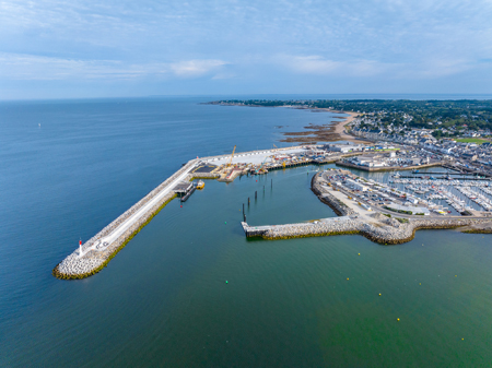 Travaux d'agrandissement du port