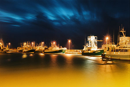 Bassin de Garlahy de nuit