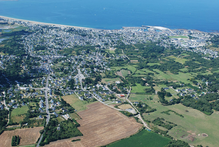 Vue aérienne de La Turballe