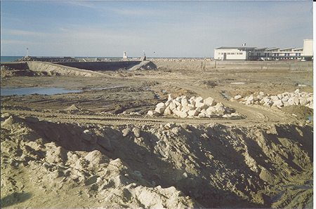 Creusement du port en 1988