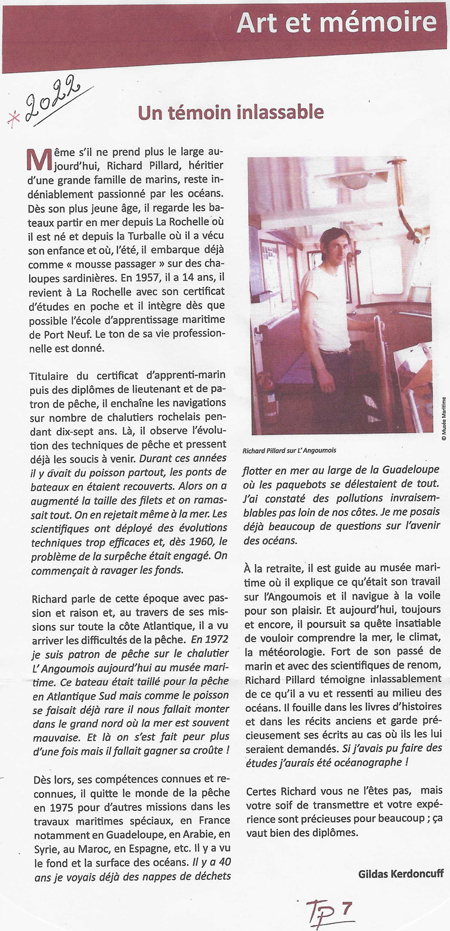 Un témoin inmlassable