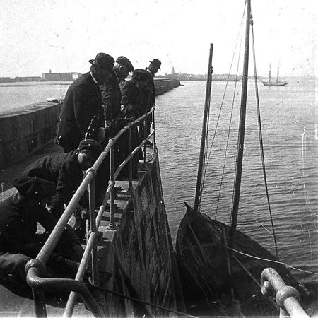 Sur la jetée