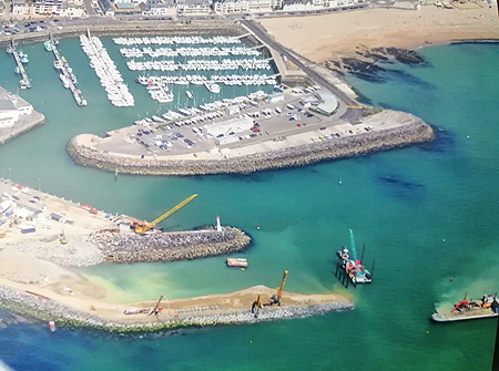 le port en travaux