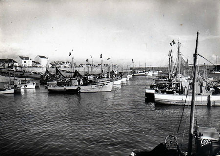 Bateaux pavoisés dans le port