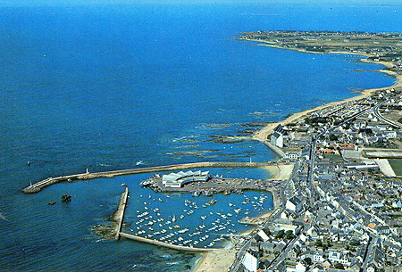 Vue aérienne du port
