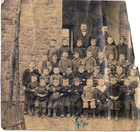 Grand Père Edouard Laudrain et son frère Jules (au dessus) - Ecole des Garçons de La Turballe 1895-1896