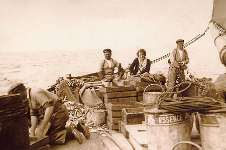 pêche à la sardine au filet droit 1935