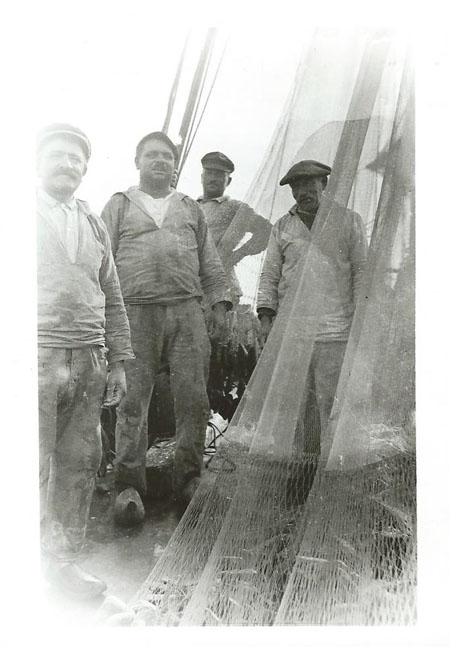 Equipage en pêche au filet droit