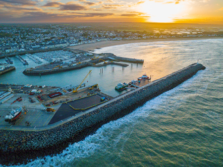 Travaux d'agrandissement du port